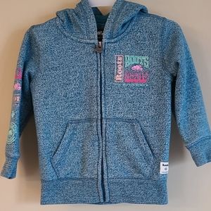 Roots Teal zip up hoodie